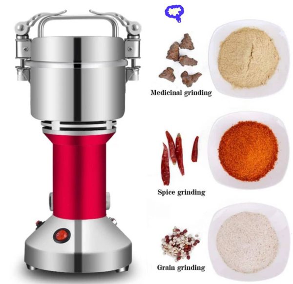Moulin à Céréales Électrique à Haute Vitesse Broyage 200g avec 3 Lames en Acier Inoxydable