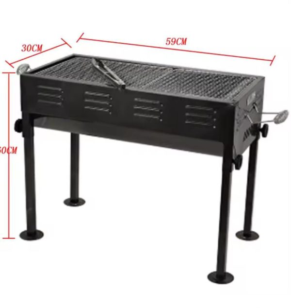 Barbecue extérieur au charbon de bois – Acier inoxydable – Image 2
