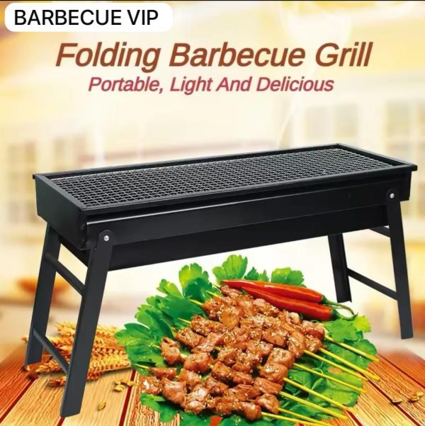 Barbecue extérieur au charbon de bois – Acier inoxydable